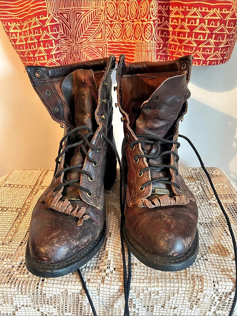 Double-H 9300 Western Work Boots Brown US 8.5 M lady Lacer